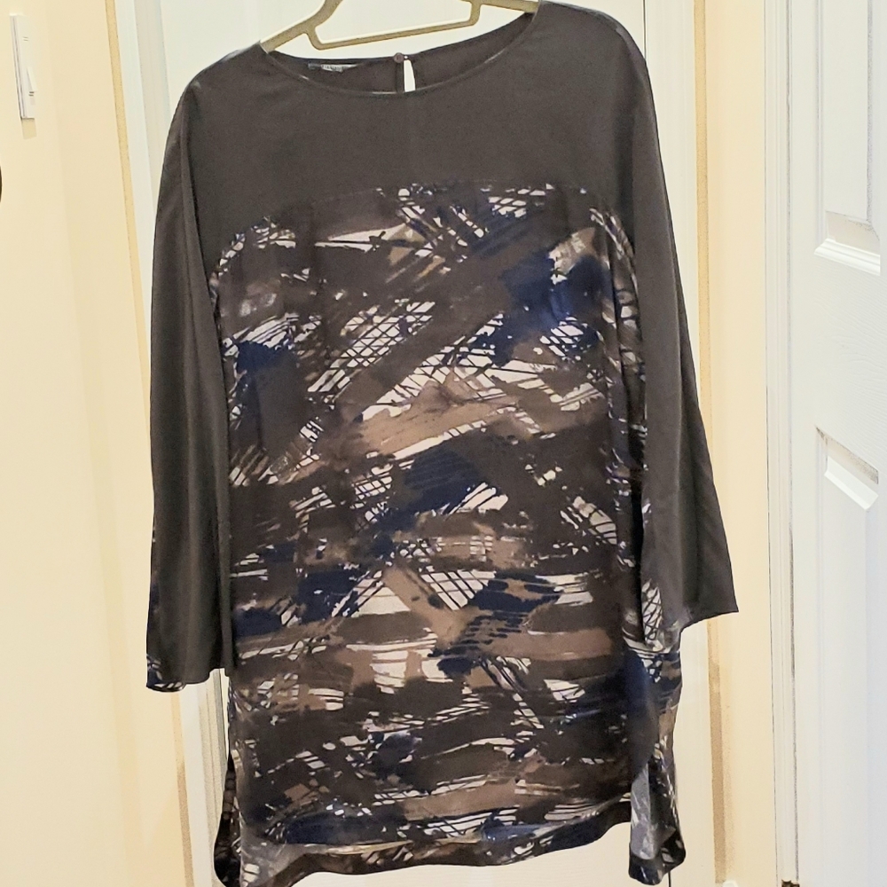 Lafayette 148 silk tunic blouse - 1X